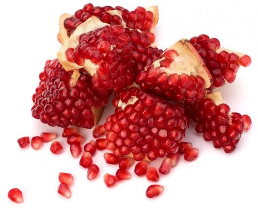 Absorption of pomegranate seeds as part of Prostamin Forte